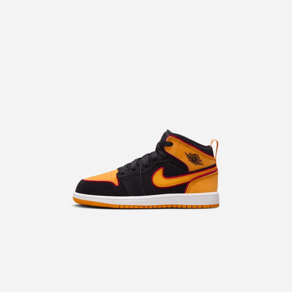 Nike air jordan 1 retro mid black orange peel hot sale