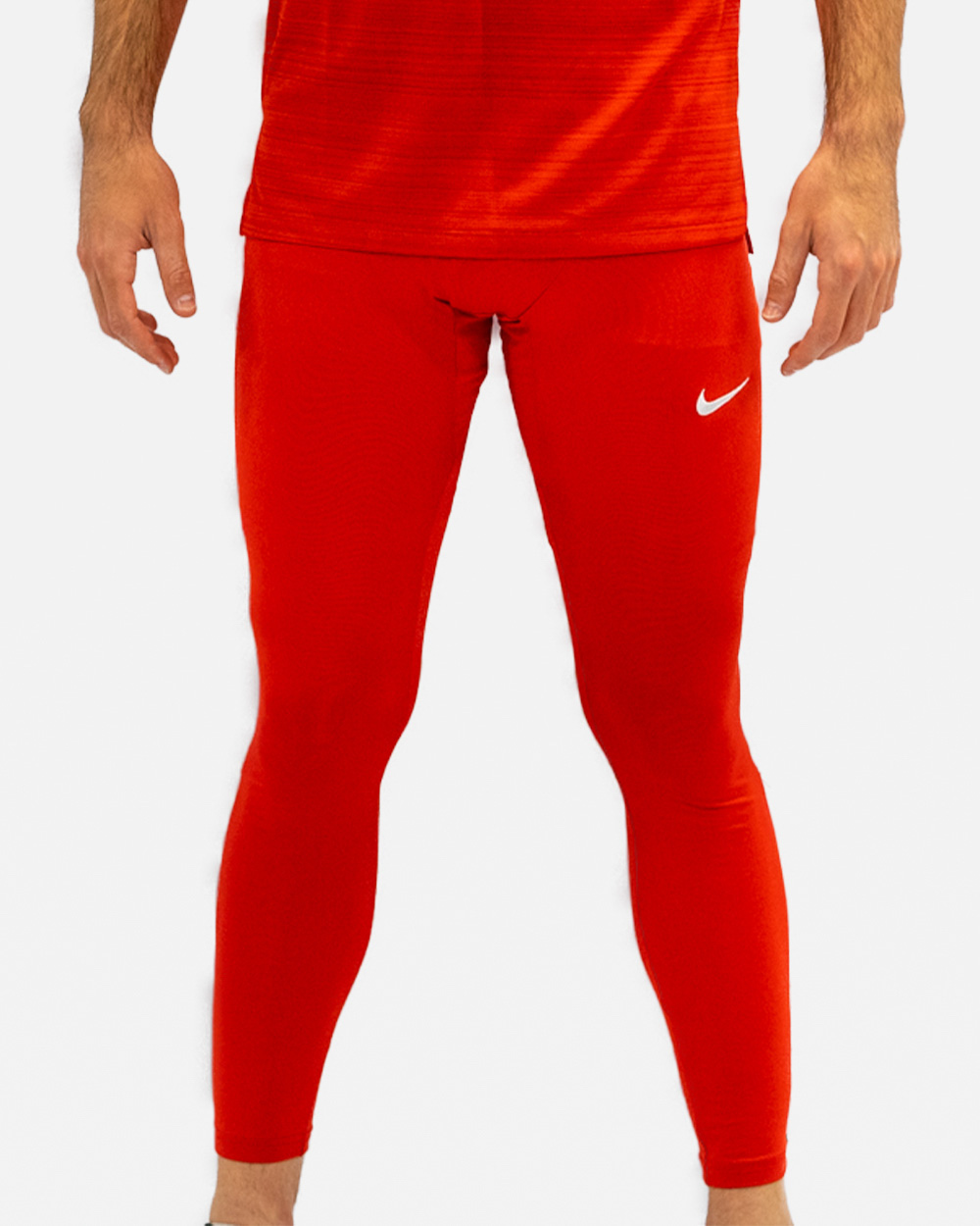 Collant Running Homme Rouge [Made in France]