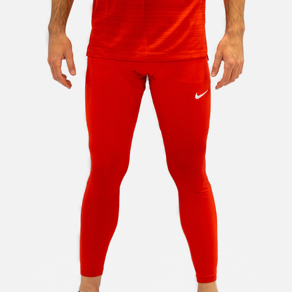 Collant Running Homme Rouge [Made in France]