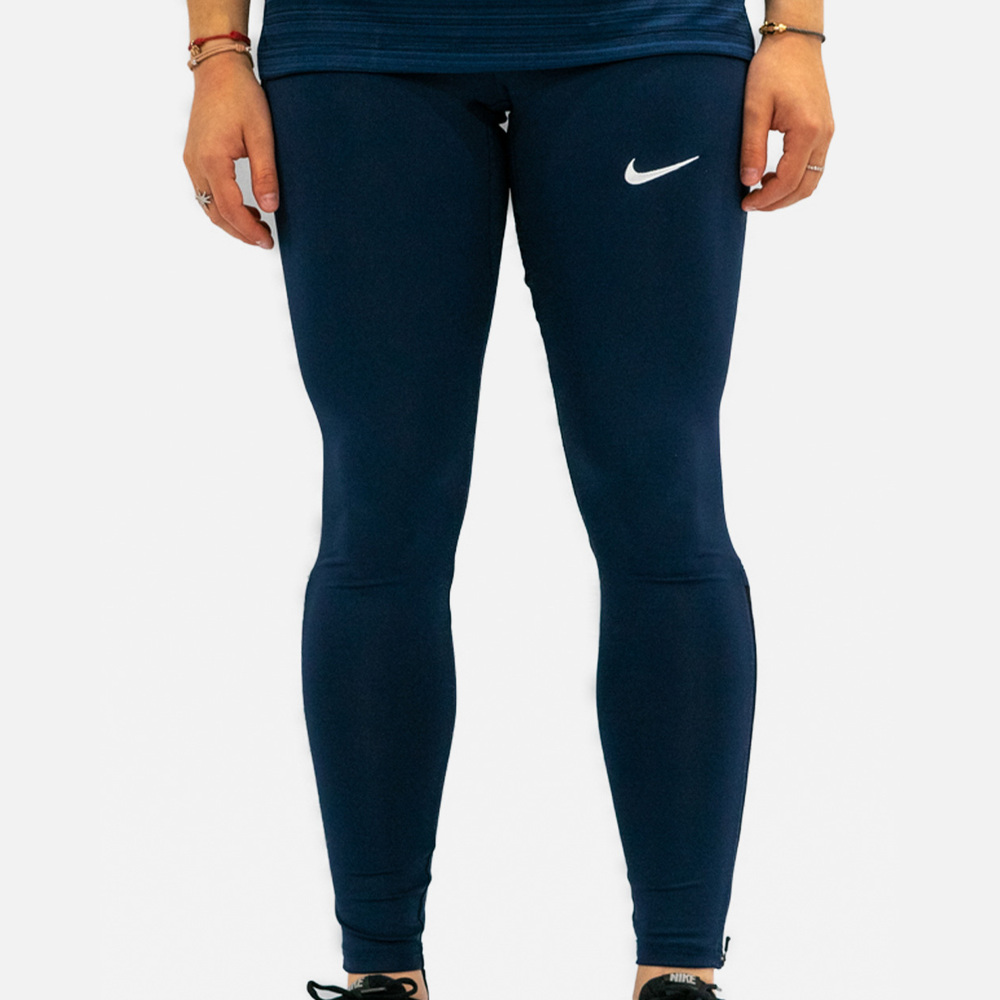 Nike Women's Full Length Tight Stock Legging - NT0314-451 - Navy Blue