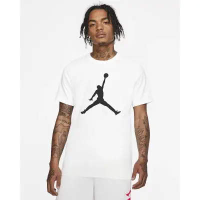 Men s Jordan Jumpman T Shirt CJ0921 100 White Black EKINSPORT
