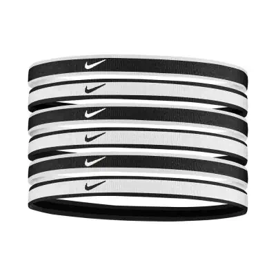 Nike Swoosh Sport Headbands 6 Pk Tipped DA7156 100 White EKINSPORT