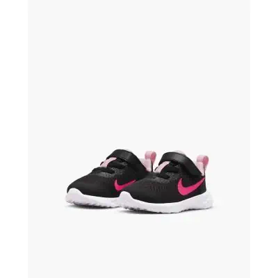 Scarpe Nike Revolution 6 nero e rosa per bambini DD1094 007 EKINSPORT