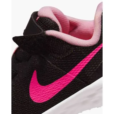 Scarpe Nike Revolution 6 nero e rosa per bambini DD1094 007 EKINSPORT