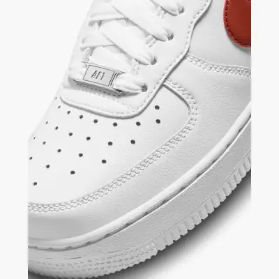 Nike Air Force 1 07 Scarpe da donna bianche e arancioni EKINSPORT
