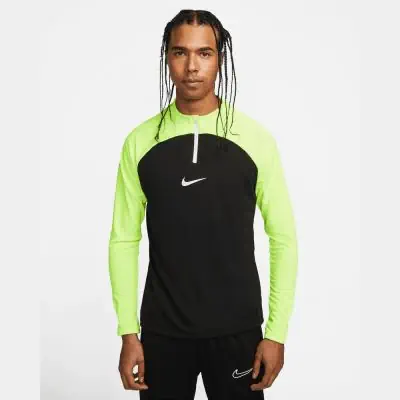Nike Men s Dri FIT Academy Pro Zip Training Top DH9230 010 Black Fluorescent Yellow EKINSPORT