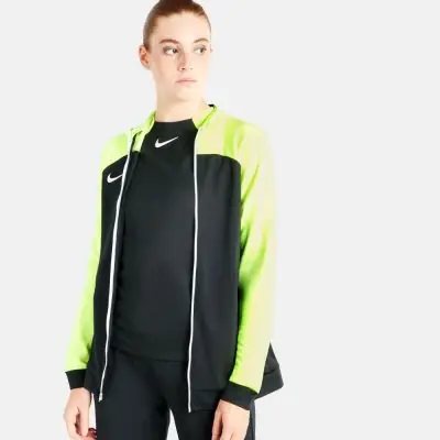 Nike Damen Dri FIT Academy Pro Jacke DH9250 010 Schwarz Fluo Gelb EKINSPORT