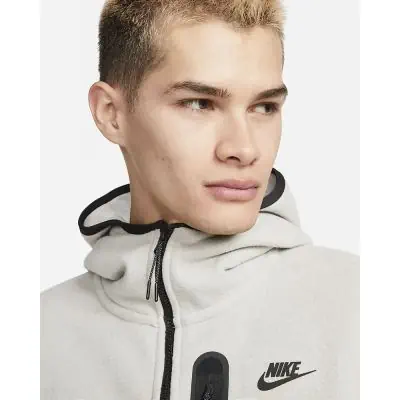 Men s Nike Sportswear Tech Fleece Zip Hoodie DQ4801 016 Grey EKINSPORT