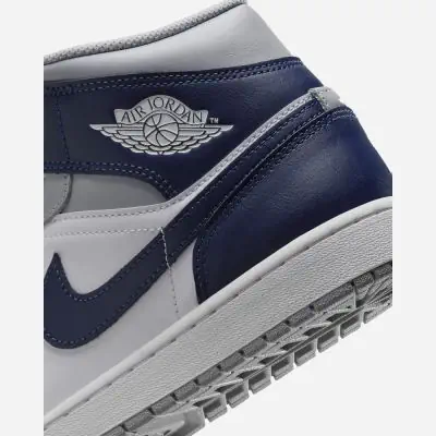 Nike Air Jordan 1 Mid WeiB Anthrazit Schwarz Herrenschuhe EKINSPORT