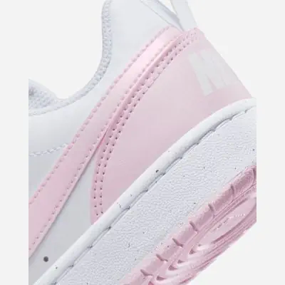 Scarpe Nike Court Borough Low Recraft bianche e rosa da bambino EKINSPORT