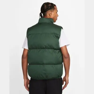 Men s Nike Club Therma FIT Puffer Green Sleeveless Jacket EKINSPORT