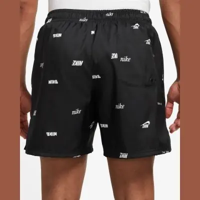 Nike flow all over print shorts top