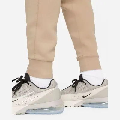 Heren Nike Tech Fleece Slim Fit Beige Creme Joggingsokken EKINSPORT