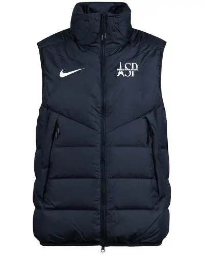 Doudoune sans manches Nike Bleu Marine pour Homme American School of Paris EKINSPORT