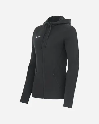Women s Nike Team Full Zip Hoodie Black Training Jacket EKINSPORT