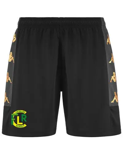 Short Gondo Kappa Noir pour Homme FC Lecelles Rosult EKINSPORT