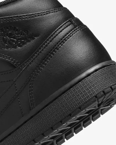 Schoenen Nike Jordan 1 Mid Zwart voor Mannen 554724 093 EKINSPORT