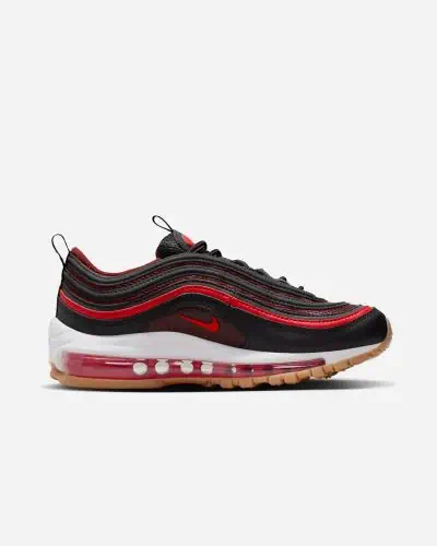 Chaussures Nike Air Max 97 Noir Rouge pour Enfant EKINSPORT