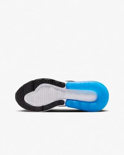Scarpe Nike Air Max 270 bianche e blu reale per bambini EKINSPORT
