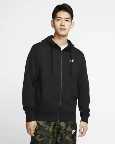 Nike Sportswear Club Men s Zip Hoody BV2648 010 Black EKINSPORT