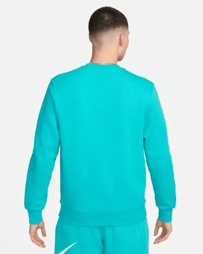 Men s Nike Sportswear Club Fleece Turquoise Sweatshirt EKINSPORT