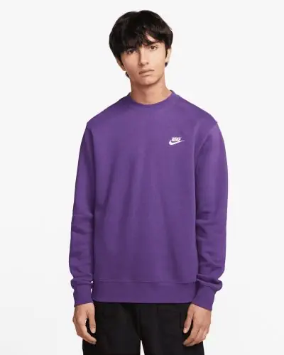 Sweat shirt violet homme 2025