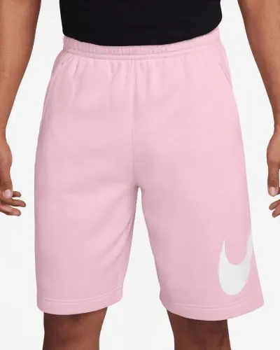 Nike club swoosh shorts pink clearance