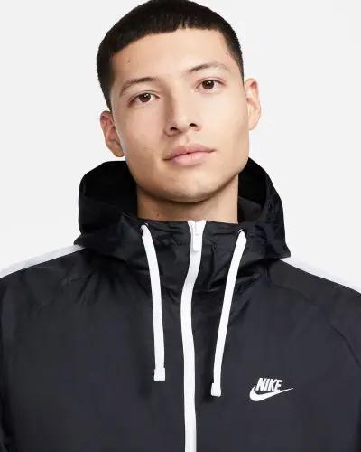 Black and white nike sweatsuit top