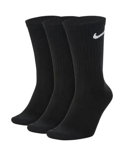 Lot de 3 paires de chaussettes Nike Everyday Lightweight Crew SX7676 010 Noir EKINSPORT