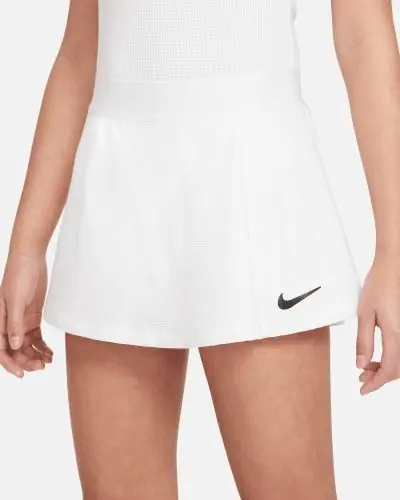 Kinderrok Nikecourt Dri Fit Victory Wit EKINSPORT