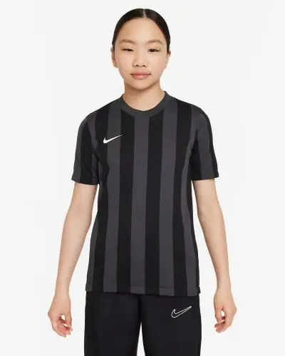 Maglia Nike a righe per Bambini della IV Divisione CW3819 060 Grigio e nero EKINSPORT