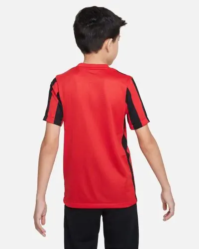 Maillot Nike Striped Division IV pour Enfant CW3819 658 Rouge Noir EKINSPORT