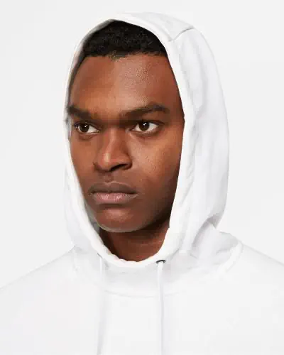 Men s Nike Dri FIT White Hoodie CZ2425 100 EKINSPORT