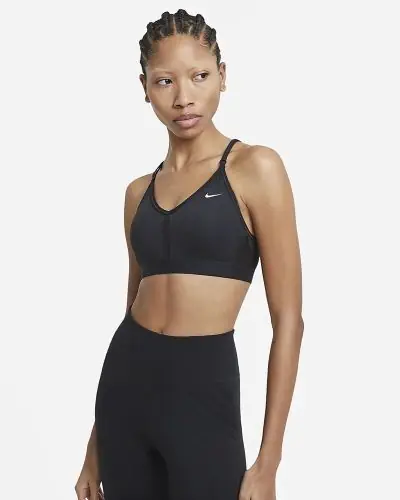 Nike black indy sports bra store