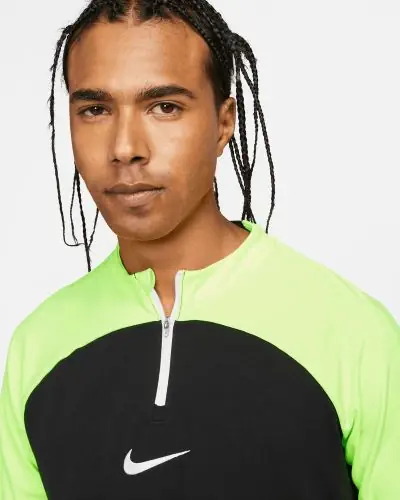 Nike Men s Dri FIT Academy Pro Zip Training Top DH9230 010 Black Fluorescent Yellow EKINSPORT