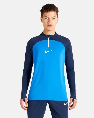 Men s Nike Dri FIT Academy Pro zip Training Top DH9230 463 Royal Blue EKINSPORT