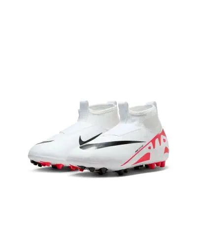 Chaussures de Football Nike Jr. Mercurial Superfly 9 Academy Rouge Blanc pour Enfant EKINSPORT