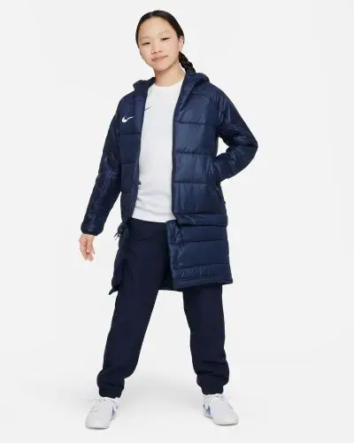 Big Kids 2 in 1 Insulated Soccer Jacket Nike Kids Therma FIT Academy Pro DJ6363 451 Navy EKINSPORT