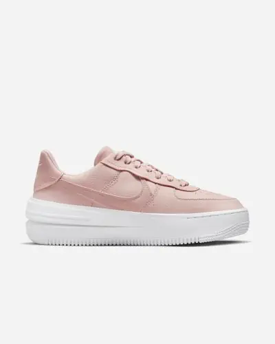 Women s Nike Air Force 1 PLT.AF.ORM Pink White Shoes EKINSPORT