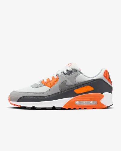 Scarpe Nike Air Max 90 Grigio e Arancione Uomo EKINSPORT