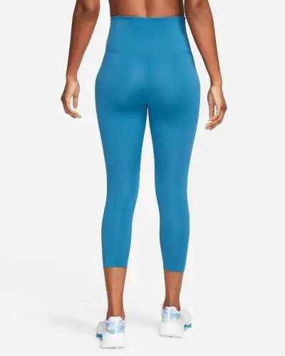 Women s Nike One High Rise Cropped Blue Legging EKINSPORT