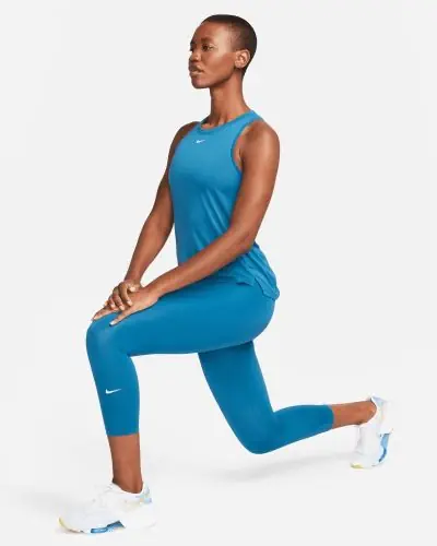 Legging Nike One High Rise Cropped Bleu pour Femme EKINSPORT