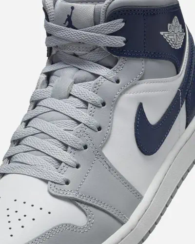 Nike Air Jordan 1 Mid Herenschoenen Wit Anthraciet Zwart EKINSPORT