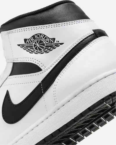 Zapatillas Nike Air Jordan 1 Mid Blanco Antracita Negro Hombre EKINSPORT