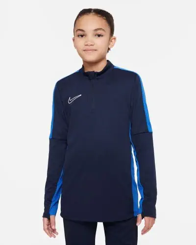 Felpa Nike Dri Fit Academy 23 Bambini DR1356 451 Blu scuro e Blu reale EKINSPORT
