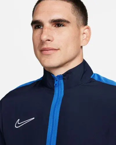 Chaqueta Woven Nike Dri FIT Academy 23 para Hombre DR1710 451 Azul Marino y Azul Real EKINSPORT