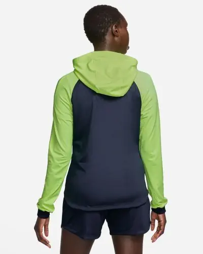 Veste de Survetement Nike Dri Fit Strike 23 Knit pour Femme DR2573 452 Bleu Marine Jaune Fluo EKINSPORT