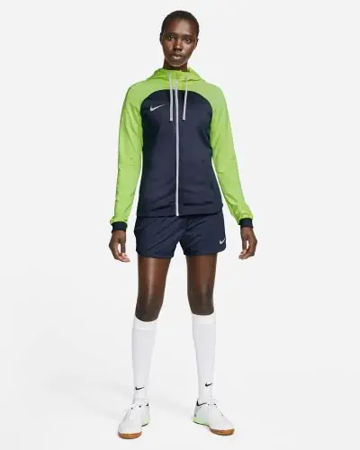 Veste de Survetement Nike Dri Fit Strike 23 Knit pour Femme DR2573 452 Bleu Marine Jaune Fluo EKINSPORT