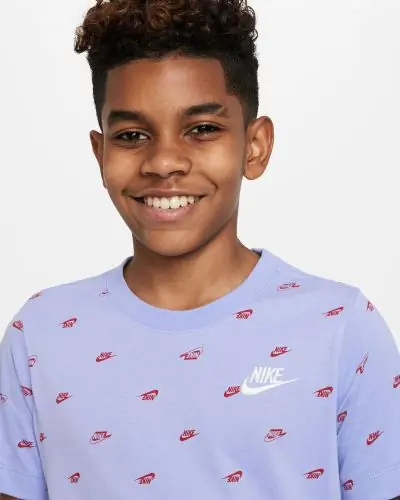 Camiseta Nike Sportswear Morada Nino DR8813 569 EKINSPORT