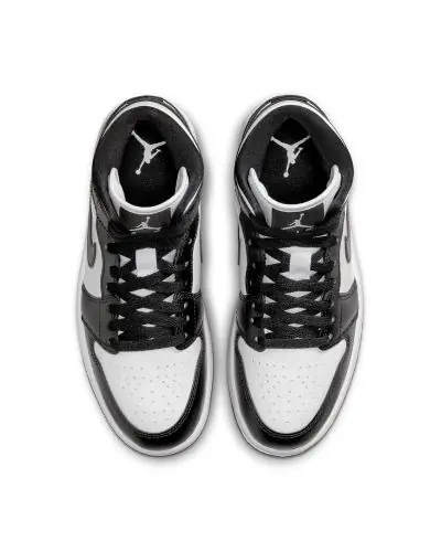 Scarpe Nike Jordan 1 Mid bianche e nere da donna EKINSPORT